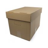 Container arhivare cu capac detasabil si manere 386*257*274mm (poate stoca 3 bibliorafturi de 7.5cm)