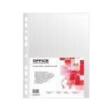 Folie protectie pentru documente A4, 30 microni, 100folii/set, Office Products - cristal