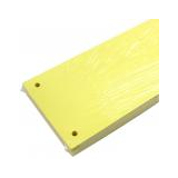 Separatoare carton color cu 2 perforatii, 160 g, 10*24 cm, 100 bucati/set,  - galben
