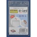Buzunar PVC, pentru ID carduri, 61 x 90mm, vertical, 10 buc/set, KEJEA - cristal