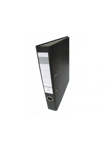 Biblioraft carton marmorat cu margine metalica A4 75mm