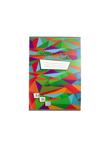 Blocnotes A4 cu spira metalica 50 file - matematica