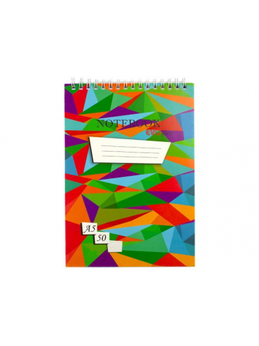 Blocnotes A5 cu spira metalica, 50 file - dictando