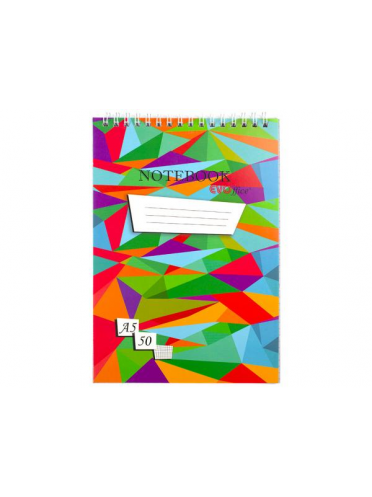 Blocnotes A5 cu spira metalica, 50 file - matematica