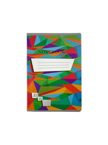 Caiet A5 48 file, coperta policromie - matematica