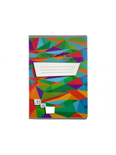 Caiet A5 48 file, coperta policromie - velin