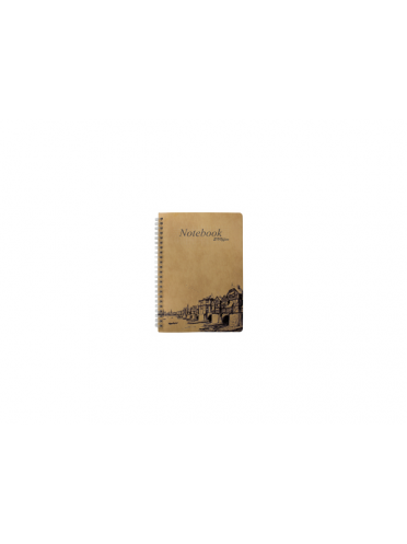 Caiet A5 cu spira metalica, 80 file - dictando
