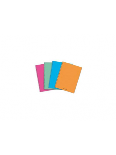 Caiet cu spirala, A5, 60 file - 80g/mp, coperta PP transparent color, AURORA - dictando