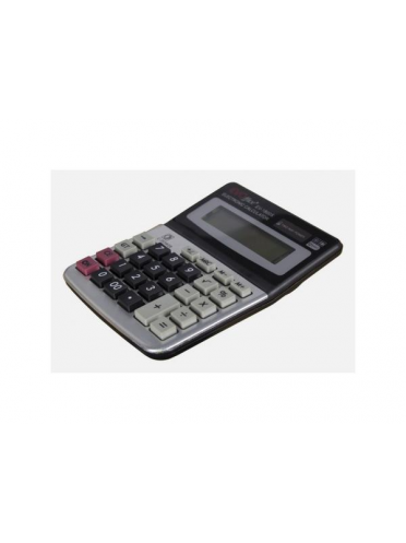 Calculator 12 dgt, 11*14.5 cm, front metalic