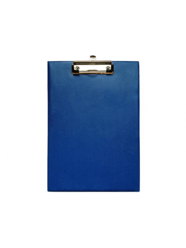 Clipboard carton plastifiat simplu, A4 (312*219mm), cu agatatoare si suport pix, Willgo - albastru