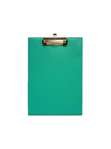 Clipboard carton plastifiat simplu, A4 (312*219mm), cu agatatoare si suport pix, Willgo - turquoise