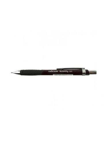 Creion mecanic 0.5mm, grip si accesorii metalice, radiera incorporata Nobility 8328