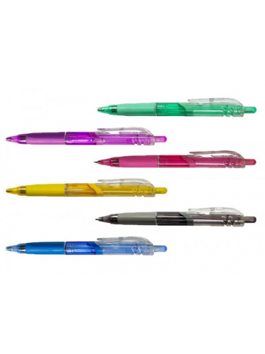 Creion mecanic 0.5mm, varf retractabil, grip, radiera incorporata Willgo Clearly