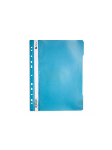 Dosar din plastic cu sina si 11 perforatii, Willgo - turcoaz