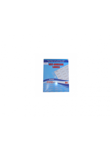 Etichete albe autoadezive pt imprimante 80/A4 - 42*18.5 mm, 100 coli/cutie, colturi drepte
