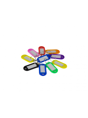 Etichete-suport plastic pentru chei 10buc/set -2buc*5 culori asortate