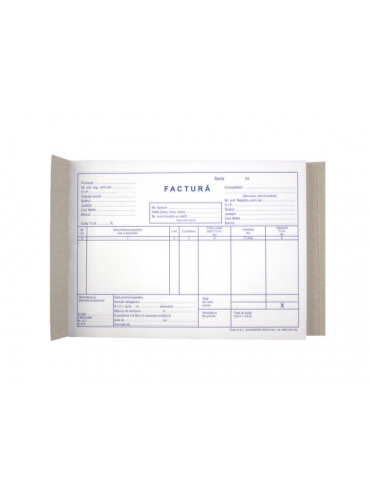 Facturier cu TVA, A5, autocopiativ, 3 exemplare