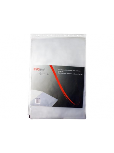 Folie protectie documente A3 landscape, cristal 60 microni, 25 buc/set