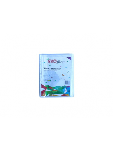 Folie protectie documente A4, cristal 90 microni, 100 buc/set