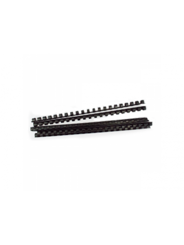 Inele plastic 8 mm, max 45 coli, 100buc/cut,  - negru