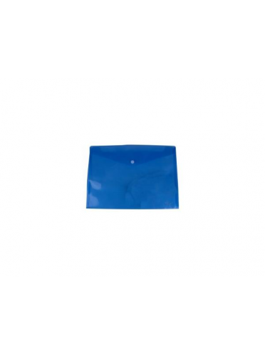 Mapa plastic A4, 160 microni cu capsa,  - albastru transparent