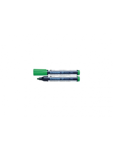 Marker SCHNEIDER Maxx 290, pentru tabla de scris+flipchart, varf rotund 2-3mm - verde