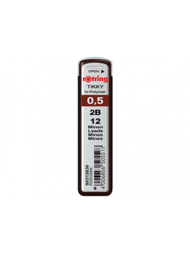 Mina creion mecanic 0.5 2B Rotring 12 buc/set