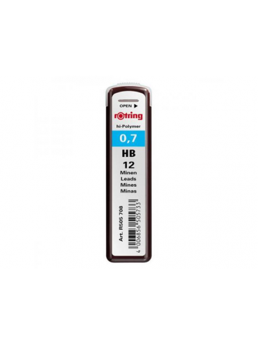 Mina creion mecanic 0.7 HB Rotring 12buc/set