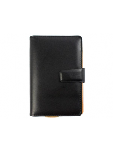 Organizer mic cu calculator, 19.2*12.5 cm, inchidere cu clapa - negru