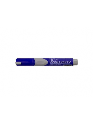 Permanent marker cu grip varf rotund, Willgo - albastru