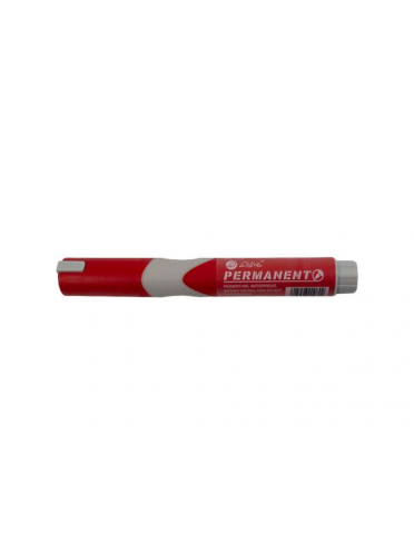 Permanent marker cu grip varf rotund, Willgo - rosu