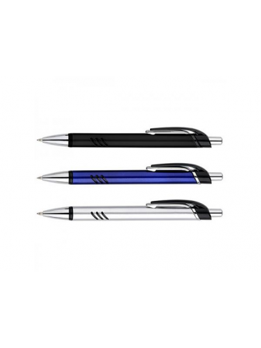 Pix plastic cu mecanism si grip negru, mina tip parker, No. 2331 - corp negru