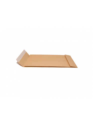 Plic B4 (250x353 mm) kraft, siliconic cu burduf 5 cm 120 gr/mp, clapa dreapta, 100 BUC/SET