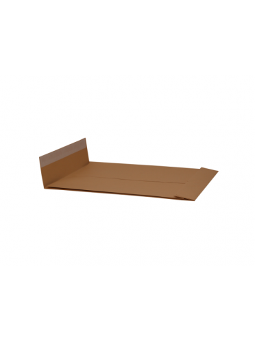 Plic C4 (229*324 mm) kraft,siliconic cu burduf de 4 cm 120g/mp,clapa dreapta, 100 BUC/SET