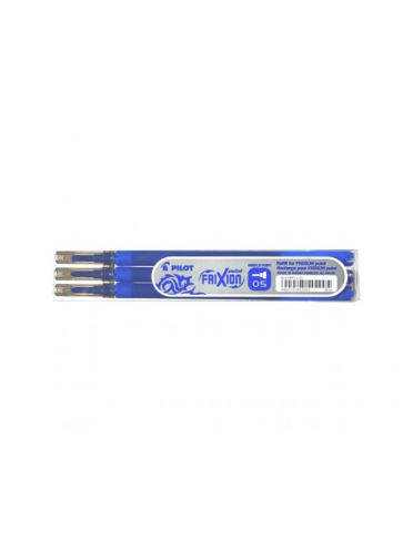 Rezerva roller cerneala 0.5mm 3buc/set, Pilot Frixion - albastru