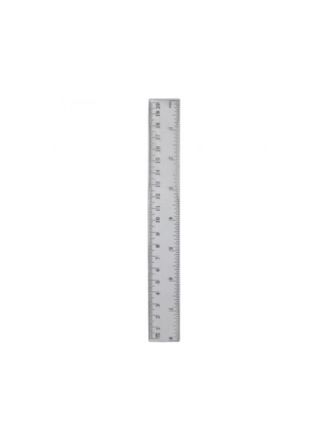Rigla plastic transparent 20 cm