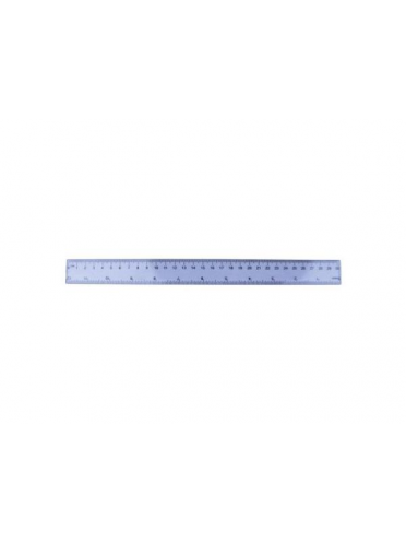 Rigla plastic transparent 30 cm