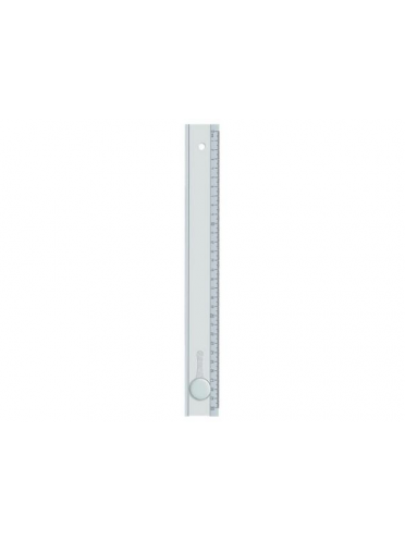 Rigla plastic transparent cu lupa 30 cm Ark