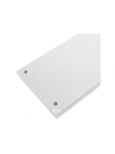 Separatoare carton color cu 2 perforatii, 160 g, 10*24 cm, 100 bucati/set,  - alb