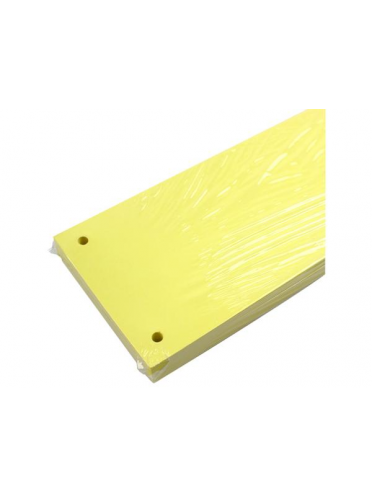 Separatoare carton color cu 2 perforatii, 160 g, 10*24 cm, 100 bucati/set,  - galben