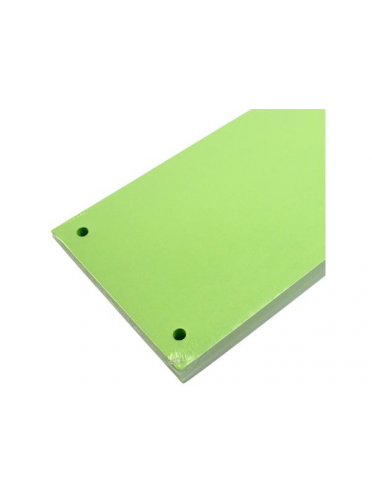 Separatoare carton color cu 2 perforatii, 160 gr, 10*24 cm, 100 bucati/set, - verde