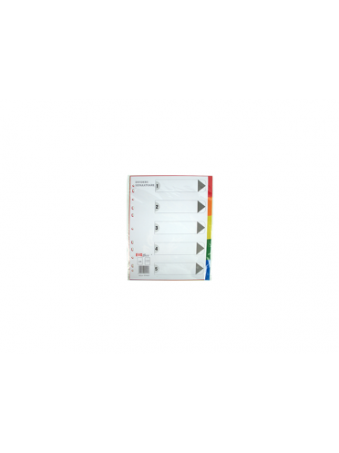 Separatoare plastic 5 culori/set