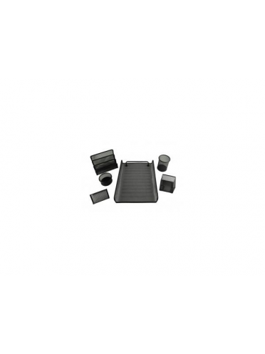 Set birou metalic 6 piese -negru