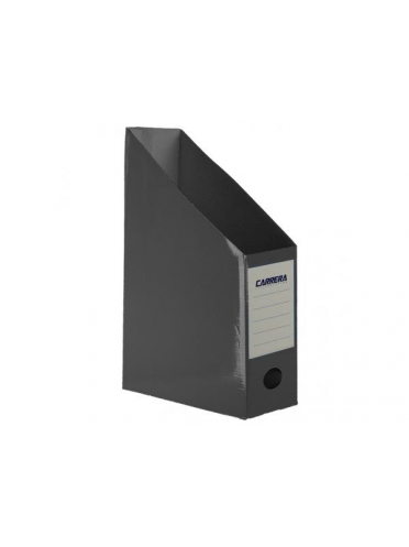 Suport carton color vertical laminat pentru documente A4, pliabil, 7cm - gri
