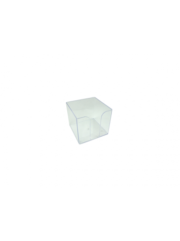 Suport plastic transparent pt cub hartie, 10*10*9 cm, Ark