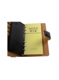 Organizer mic cu calculator, 19.2*12.5 cm, inchidere cu clapa - negru